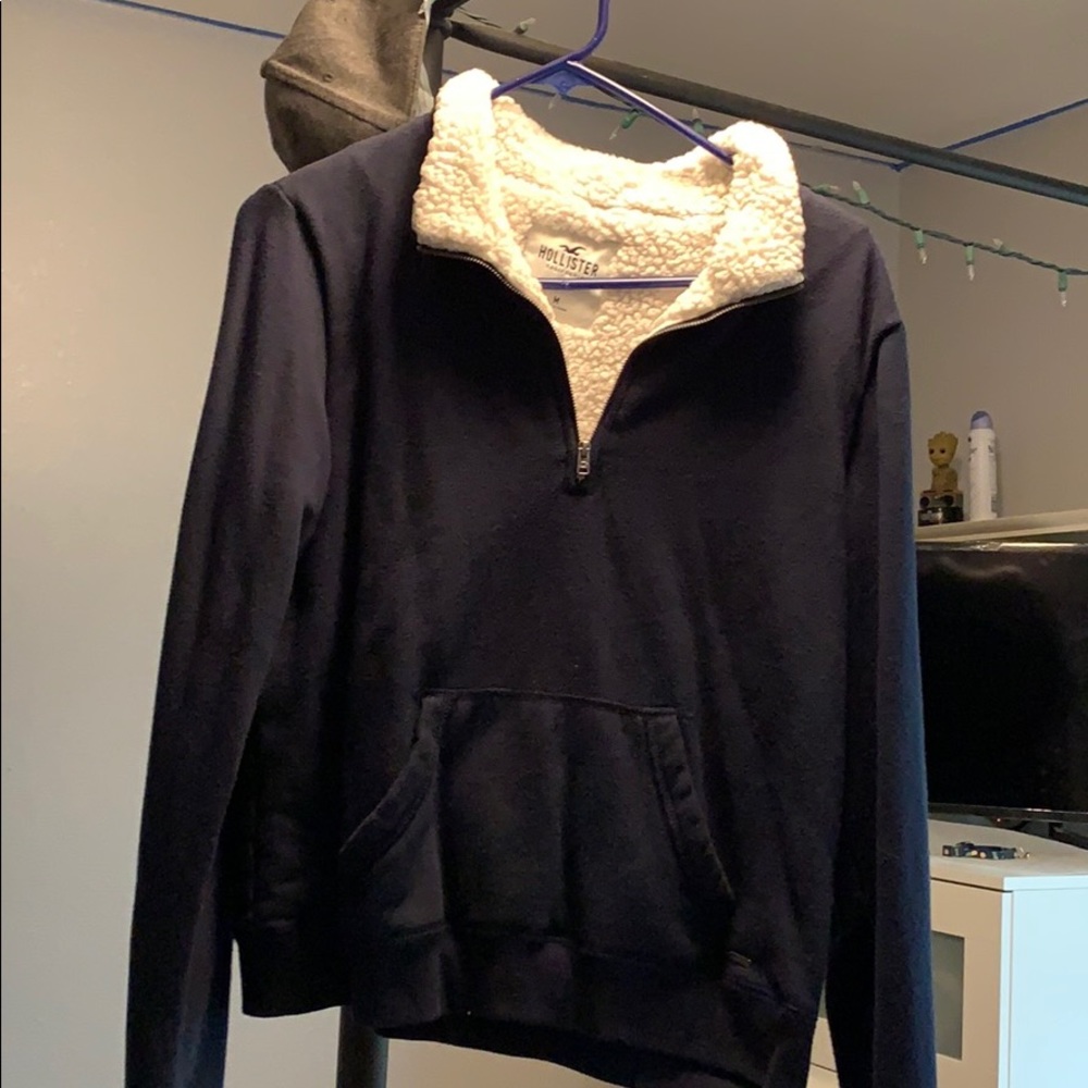 Warm half zip up sweater